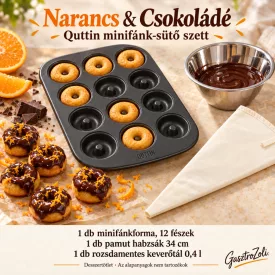 Narancs & Csokoládé Quttin minifánk-sütő szett