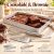 Csokoládé & Brownie sütőszett 30 × 19 × 3,5 cm-es alumínium tepsivel, 25 cm-es habverővel és Boston tortalapáttal.
