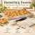 Rozmaring & Focaccia sütőszett 42 × 28,5 × 3,5 cm-es alumínium tepsivel, széles de Buyer szilikonecsettel és 1 pár ötujjas sütőkesztyűvel.