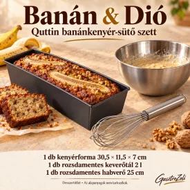 Banán & Dió Quttin banánkenyér-sütő szett