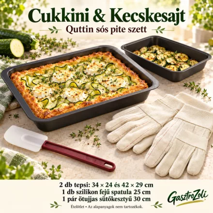 Cukkini & Kecskesajt Quttin sós pite szett