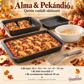 Alma & Pekándió Quttin családi sütőszett