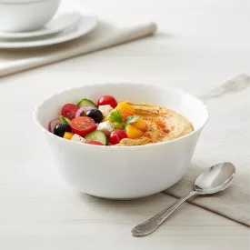 Cadix salátás tálka 12 cm 0,3 liter opál üveg – kisebb adagok elegáns tálalásához