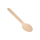 Eldobható fa evőkanál barna 16 cm 50 db/ csomag
