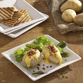 Eldobható papírtányér fehér 18 cm 25 db / csomag