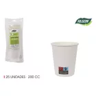 Eldobható papírpohár fehér 200 ml 25 db / csomag