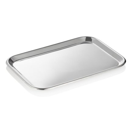 Szervírozó tálca - burger tálca 30x21,5x1,5 cm rozsdamentes - Német minőség