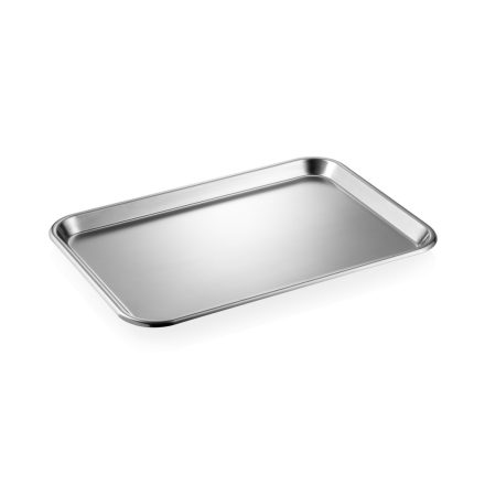 Szervírozó tálca - burger tálca 39x27x2 cm rozsdamentes - Német minőség