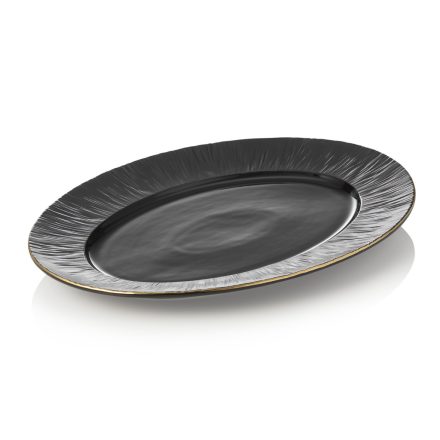 Maya Kuro aranyperemes sültestál 33 cm porcelán - Német minőség
