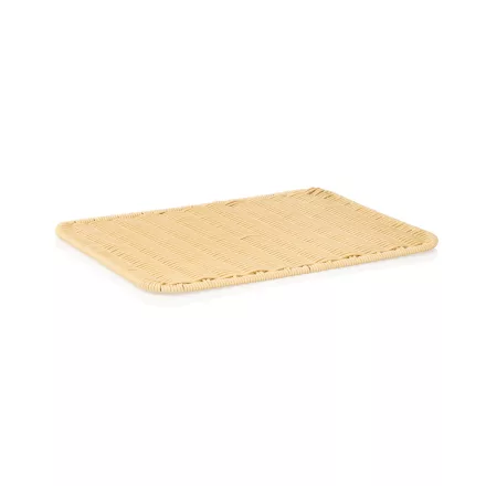 Kínáló tálca 40x30x1 cm világos bézs polipropilén - Német minőség