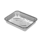 Eldobható alumínium grilltálca szögletes 22,7x17,8x3,9 cm 2db / csomag