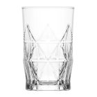 Keops kísérős pohár 110 ml – Lav üveg, modern geometrikus forma