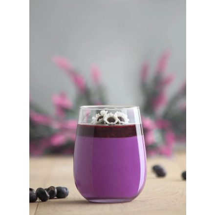 Gaia vizes pohár 360 ml – Lav üveg, modern formájú pohár vízhez, üdítőkhöz, jeges italokhoz