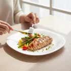 Palaos 24 cm-es szögletes lapostányér - 6 db-os csomag, edzett üveg