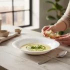 Palaos 23 cm-es szögletes mélytányér - 6 db-os csomag, edzett üveg