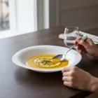 Palaos 23 cm-es szögletes mélytányér - 6 db-os csomag, edzett üveg