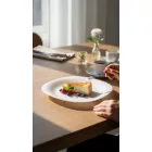 Palaos 21,5 cm-es szögletes lapostányér - 6 db-os csomag, edzett üveg