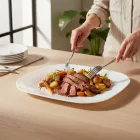 Palaos 35 cm-es szögletes sültestál - edzett üveg