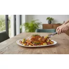 Palaos 35 cm-es szögletes sültestál - edzett üveg