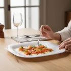 Palaos 23x16 cm-es szögletes tányér - edzett üveg