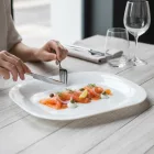 Palaos 23x16 cm-es szögletes tányér - edzett üveg