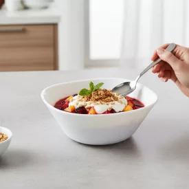 Palaos 16,5 cm-es szögletes kompótos tálka - edzett üveg