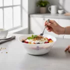 Palaos 16,5 cm-es szögletes kompótos tálka - edzett üveg