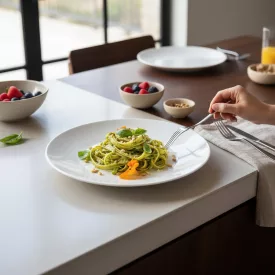   Whom 24 cm-es főételes lapostányér 6 db-os csomag - edzett üveg