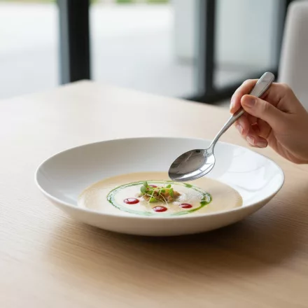 Whom 23 cm-es leveses mélytányér 6 db-os csomag - edzett üveg