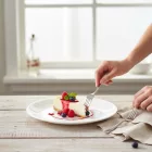 Whom 19 cm-es desszertes lapostányér 6 db-os csomag - edzett üveg