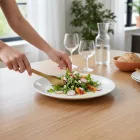 Whom 19 cm-es desszertes lapostányér 6 db-os csomag - edzett üveg