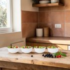 Temperált opál üveg tálka 0,4 liter