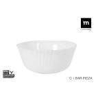 Fehér salátás tálka kisebb adagokhoz