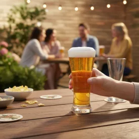 Sorgun sörös pohár 380 ml – 6 db-os LAV üveg szett, klasszikus formájú italospohár