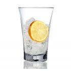 Truva üdítőspohár 350 ml felülnézetből – Lav üveg, vastag peremmel és modern, letisztult formával