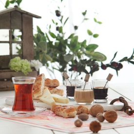 Lal kísérős pohár 95 ml-es, Lav üvegből, 6 darabos szett – pohárdesszerthez, shothoz vagy likőrhöz ideális.