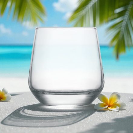 Lav Lal whisky pohár 345 ml – 6 darabos csomag, klasszikus vastag talpú üveg pohár whiskyhez, rumhoz vagy koktélhoz