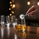 Lal whisky pohár 345 ml felülnézetből – Lav üveg, vastag falú, kényelmes fogású pohár röviditalokhoz