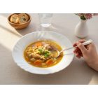 23 cm-es Ebro mélytányér csomag, 6 db fehér opál üvegből – GasztroZoli ajánlata