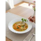 Ebro mélytányér 23 cm - 6 db-os csomag - Bormioli Rocco opál üveg, 