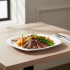 PARMA FEHÉR sültes 24x34cm, opál üveg
