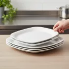 PARMA FEHÉR sültes 24x34cm, opál üveg