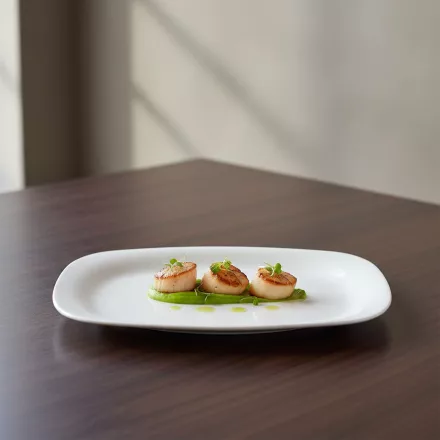 PARMA FEHÉR sültes 16,3x21,7 cm, opál üveg