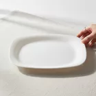 PARMA FEHÉR sültes 16,3x21,7 cm, opál üveg