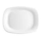 Parma fehér sültes tál 16,3×21,7 cm – Bormioli Rocco opál üveg, kis tál előételekhez, falatkákhoz, desszertekhez