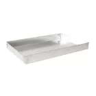 Alumínium tepsi 34x22,5x3,5 cm – strapabíró és kiváló hővezetésű sütőforma