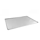Alumínium sütőlap 48x34 cm, lapos kivitel, alacsony peremmel pizza és pogácsa sütéshez