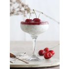 Misket pezsgős csésze 220 ml, klasszikus üvegpohár pohárkrémhez és koktélhoz, 6 db-os szett