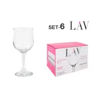 Nevacar fehér boros pohár 240 ml, 6 db-os csomag - Lav üveg