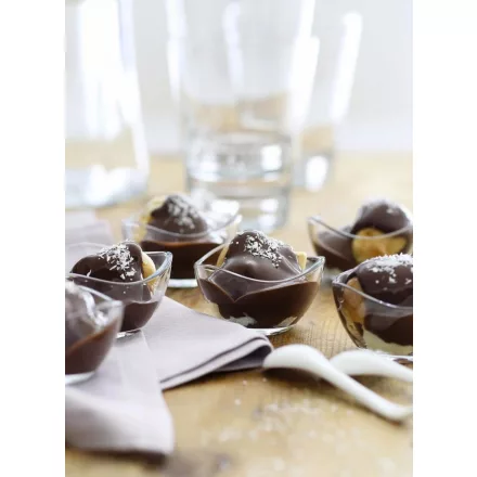 Vira tálka 50 ml – 7 cm-es Lav üvegtálka előételekhez, szószokhoz – 6 db-os szett